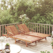 Lettini Prendisole 2 pz in Legno Massello di Acacia 3104967