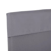 Cuscini da Esterno per Dondolo da Giardino 3 Posti con Lacci, 2 Pezzi da 130x45x5 cm, Grigio