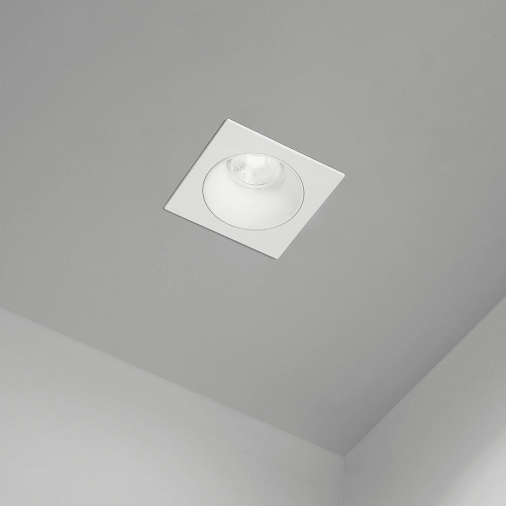 Faretto Incasso Moderno Oasis Metallo Bianco 1 Luce Gu10 Ip20