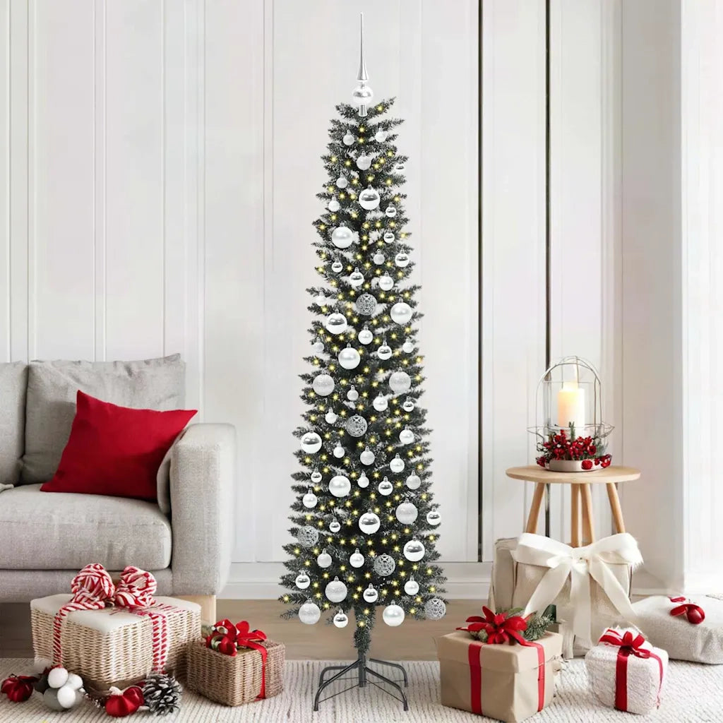Albero di Natale artificiale con 300 LED Verde 180 cm 3395945