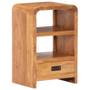 Comodino 40x30x60 cm in Legno Massello Acacia Finitura Miele cod mxl 31047