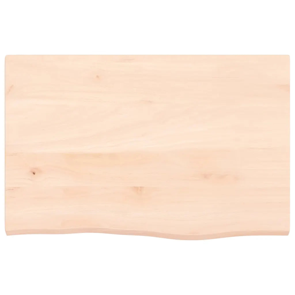Ripiano a Parete 60x40x2 cm Legno Massello Rovere Non Trattatocod mxl 81384