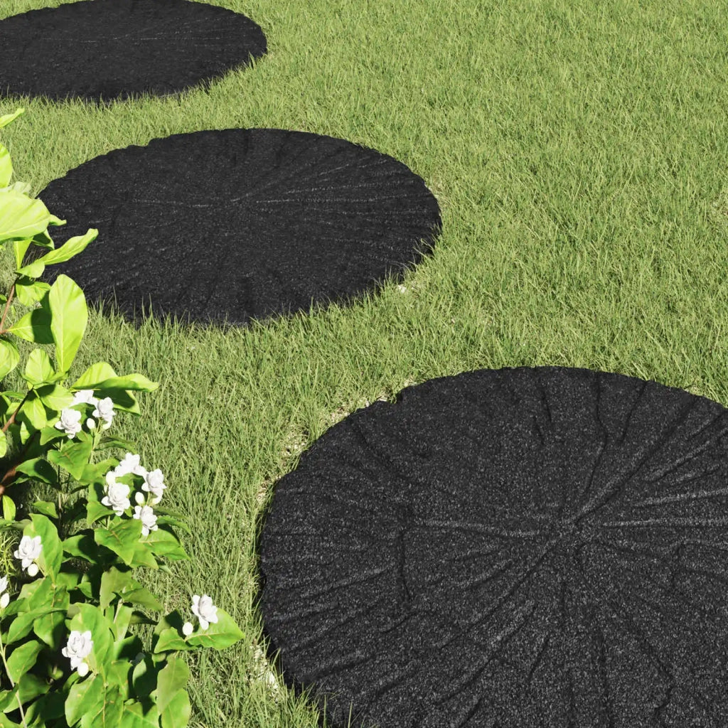 Pietra da Passo 6 pz Nero ? 45 x 1,8 cm Gomma CFW3419146