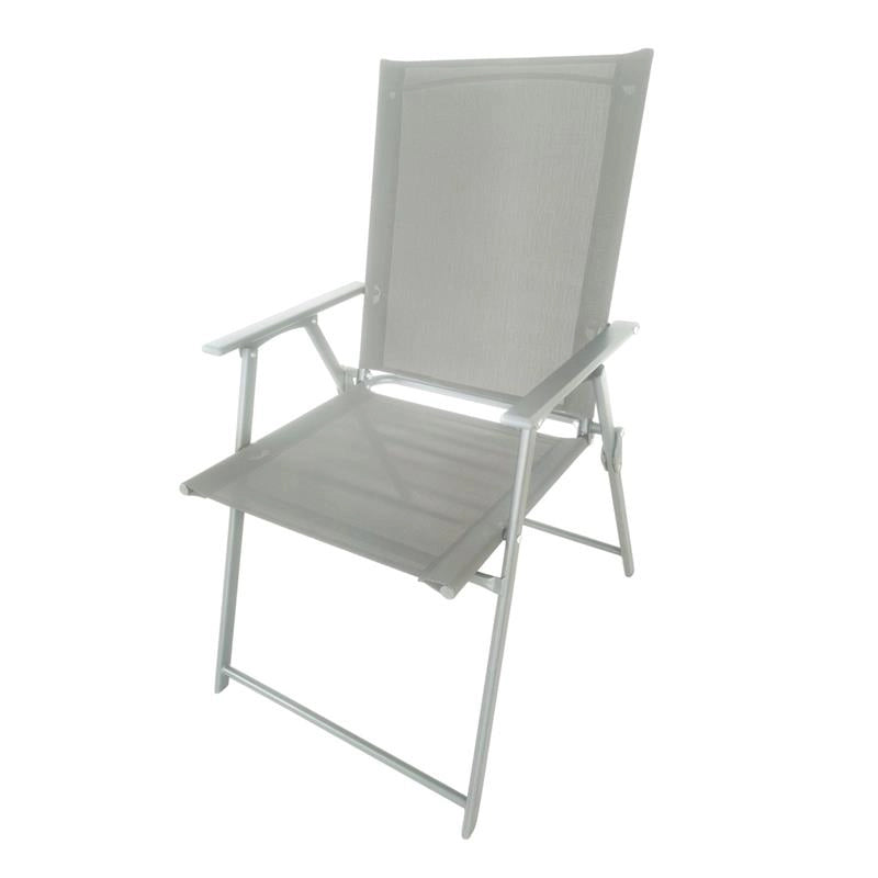 SET 2 SEDIE PIEGHEVOLI MALIBÙ STRUTTURA IN ACCIAIO SEDUTA IN TEXTILENE COLORE ECRU 57X66X96 CM