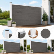 Garden Fence WPC 175x105 Cm Grey