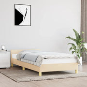 Giroletto senza Materasso Crema 100x200 cm in Tessuto