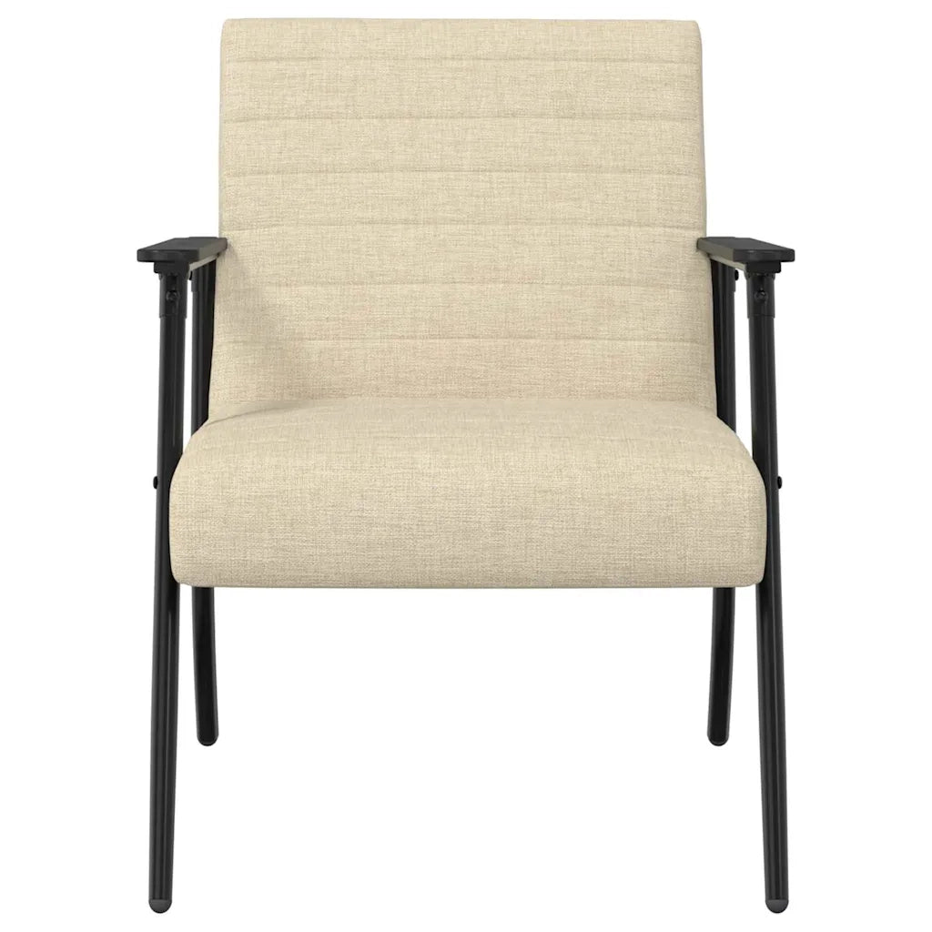 Poltrona | Sedia Relax Crema 59 x 75 x 78 cm Tessuto