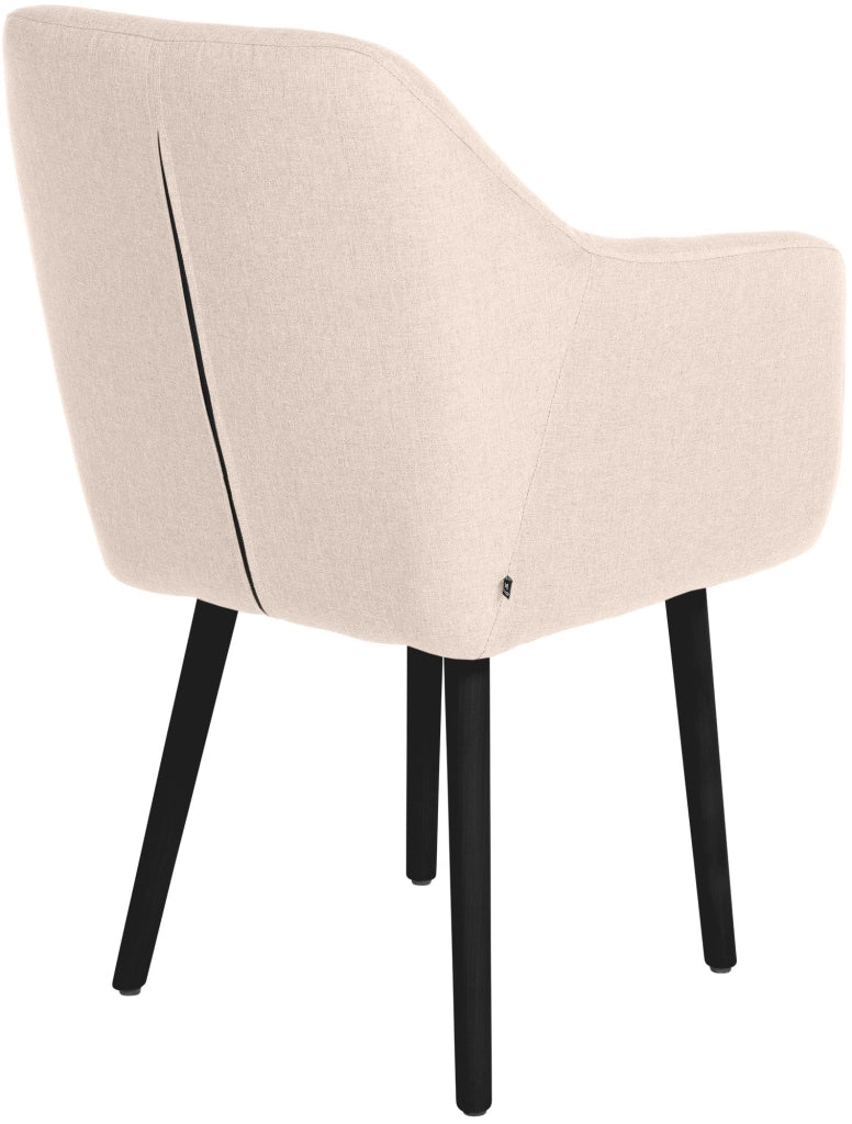 Sedia visitatore Utrecht in tessuto Beige,nero