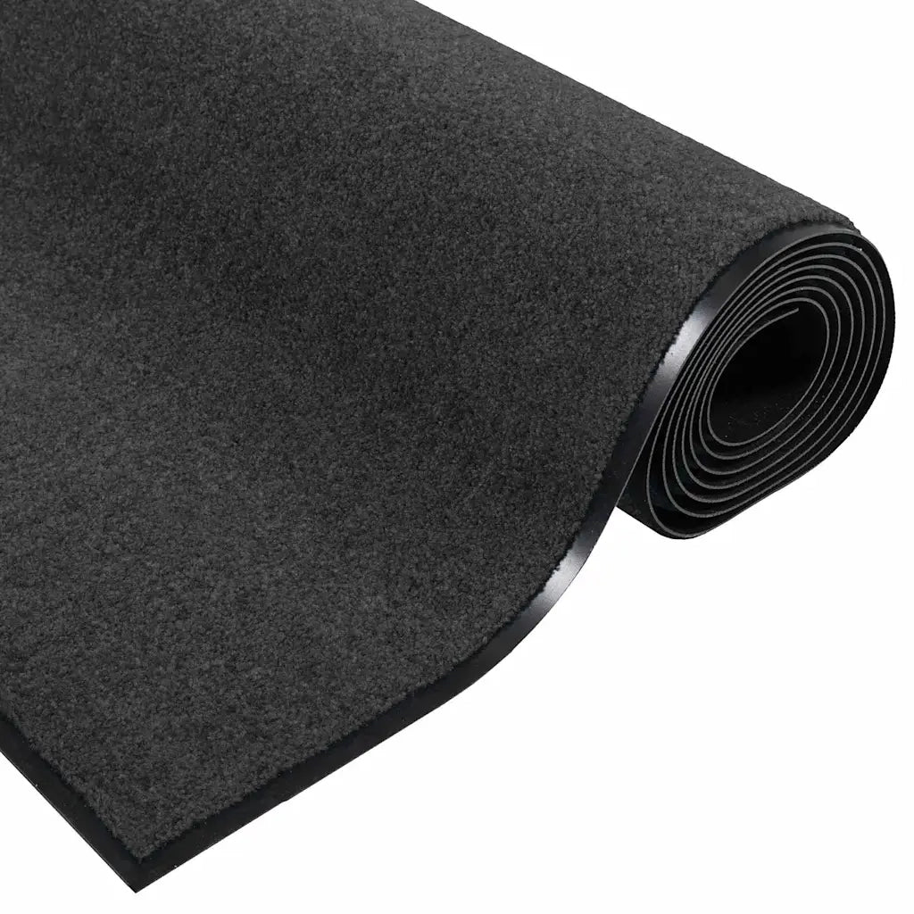 Tappetino Antracite e Nero 60 x 180 cm Polipropilene e vinile 4100764