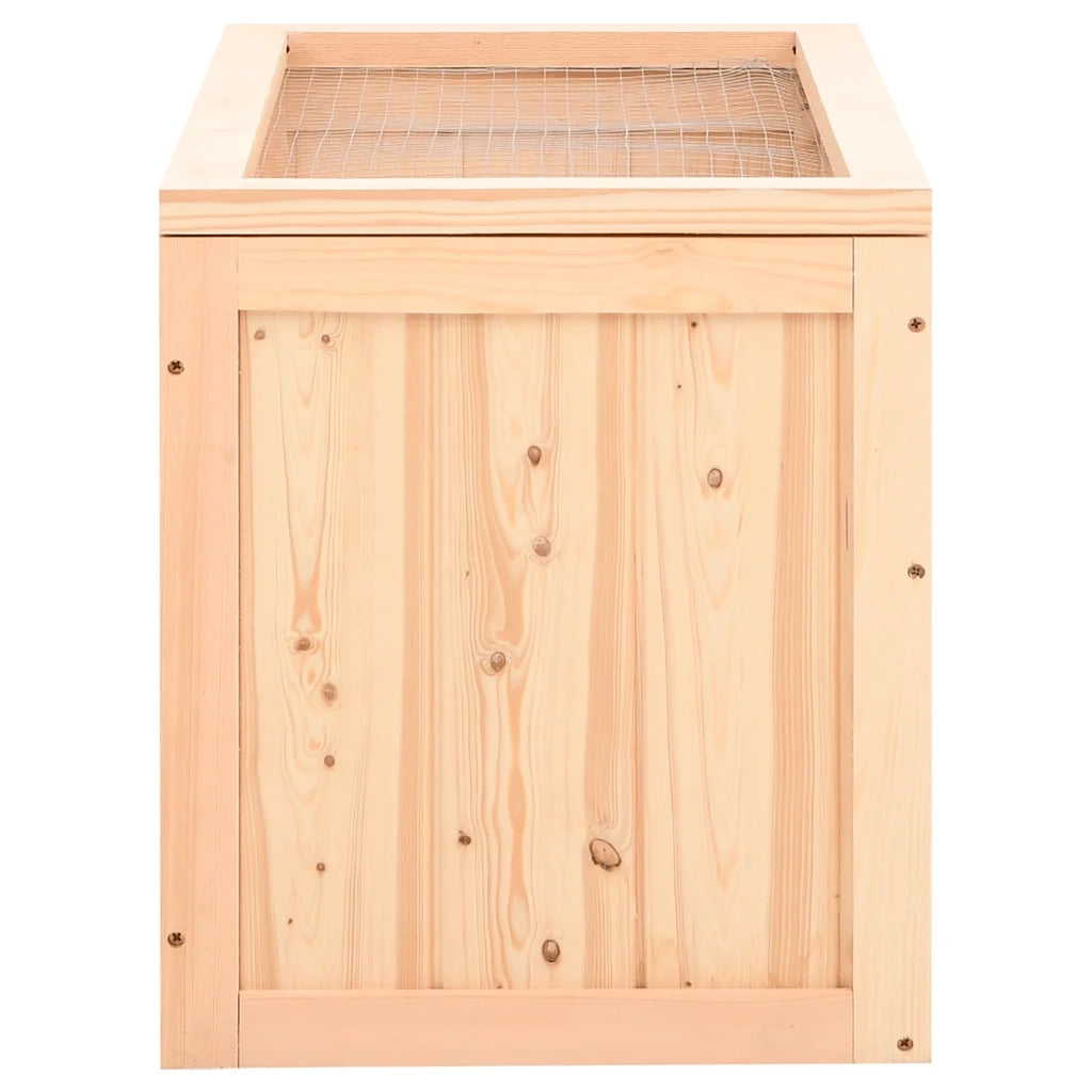 Gabbia per Criceti 60x35,5x42 cm in Legno Massello di Abete 172378