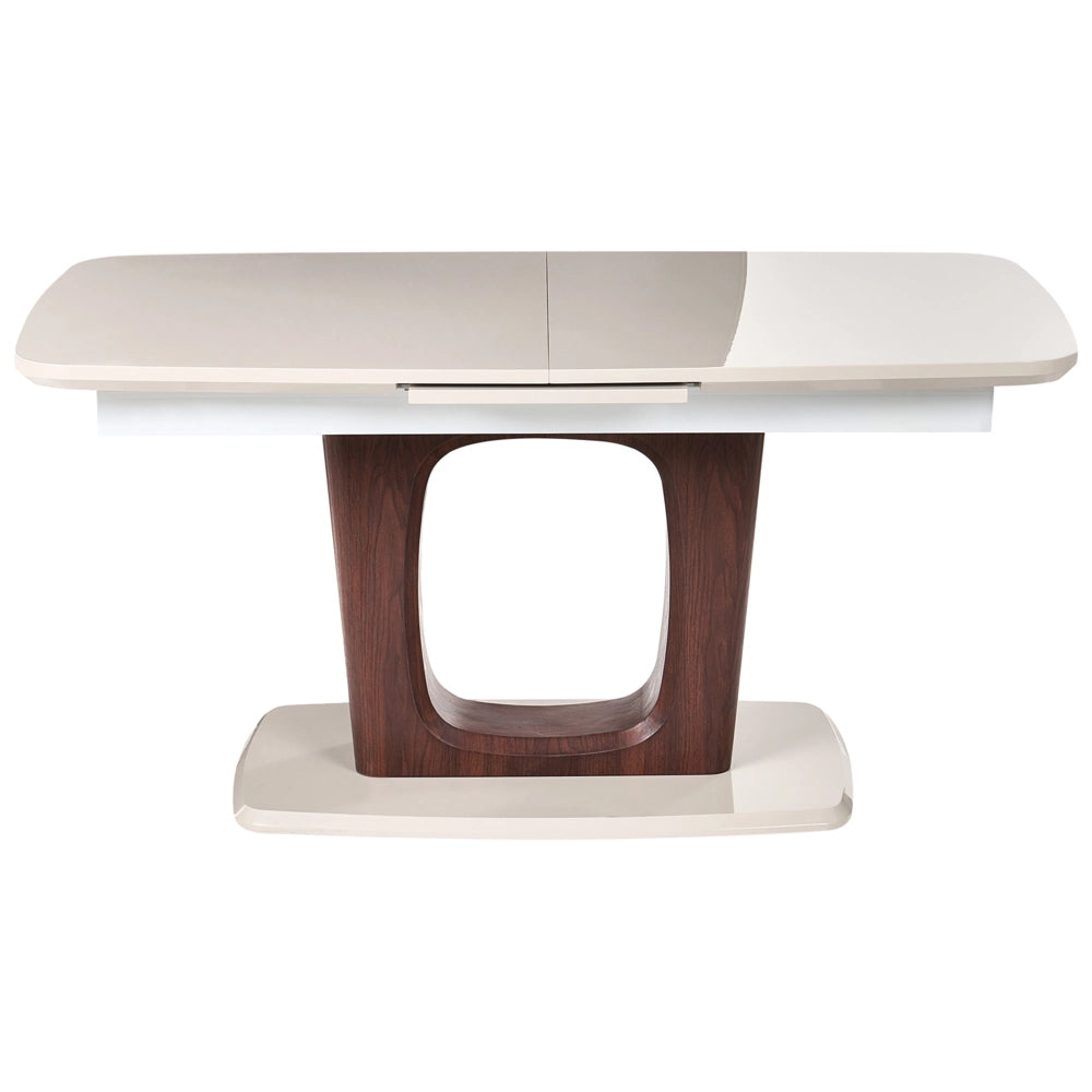 Tavolo da pranzo MDF beige chiaro 160/200 x 90 cm Allungabile Rettangolare Moderno Sala da pranzo Cucina