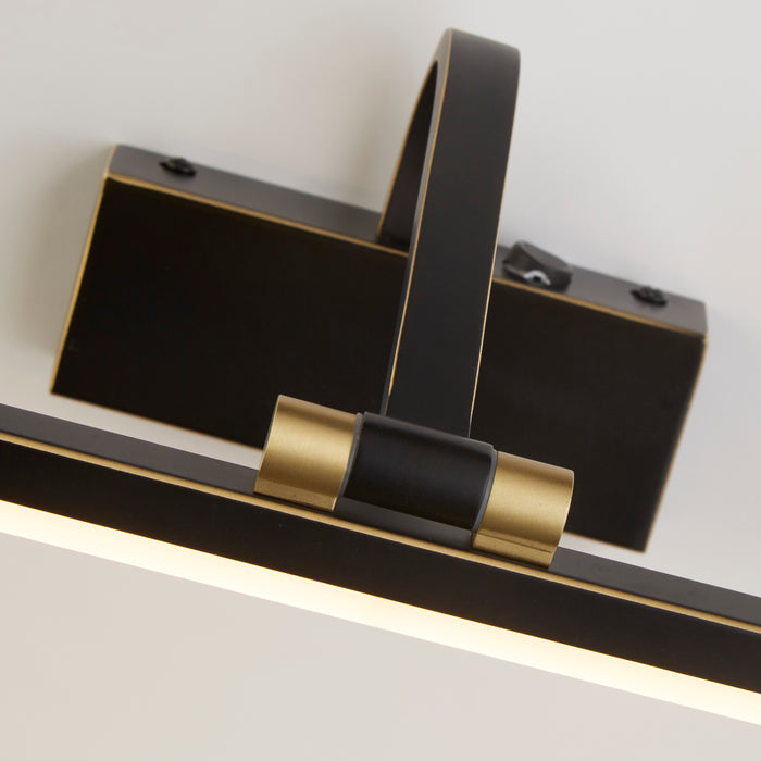 Applique Moderna Bilbao Acciaio Nero Policarbonato Oro Led 14W 3000K