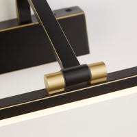 Applique Moderna Bilbao Acciaio Nero Policarbonato Oro Led 17W 3000K