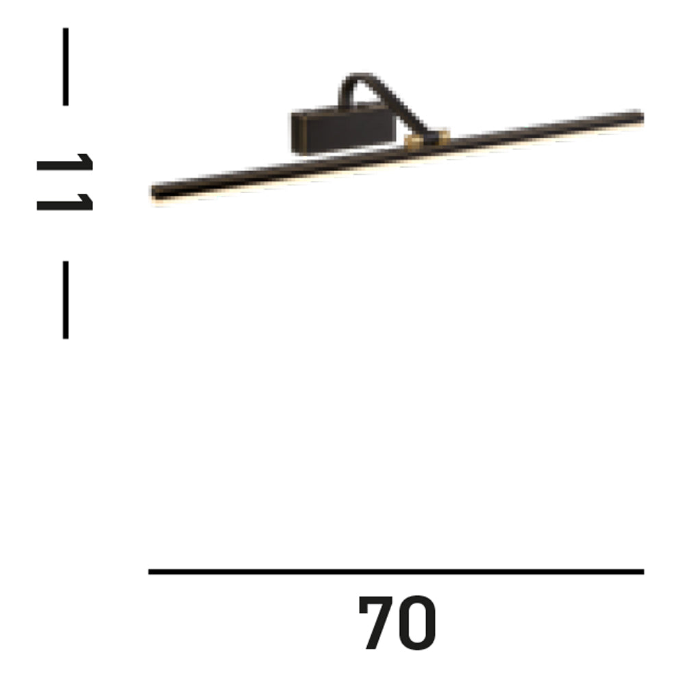 Applique Moderna Bilbao Acciaio Nero Policarbonato Oro Led 17W 3000K