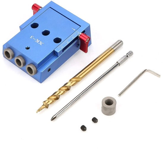 Kit per fori a scatto a muro - Compacto - Strumento di posizionamento per locator - Ideale per progetti DIY - Alum.