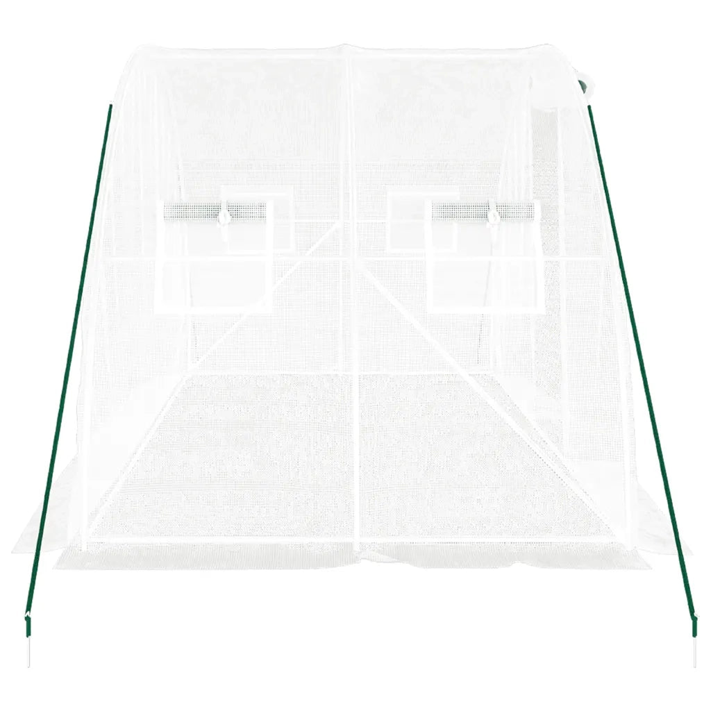 Serra con Telaio in Acciaio Bianco 8 m2 4x2x2 m CFW7013322