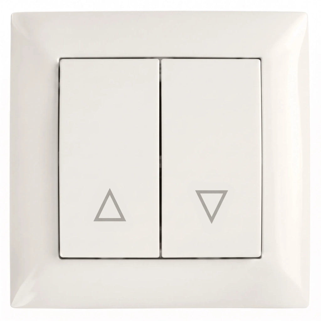 Interruttore Per Veneziane Con Cornice Oste Jnh009-w Beige