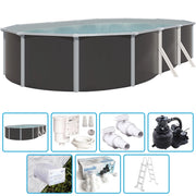 Piscina Fuori Terra Steeldesign - 7,60 X 4,55 X H.1,32 M - Kit Base