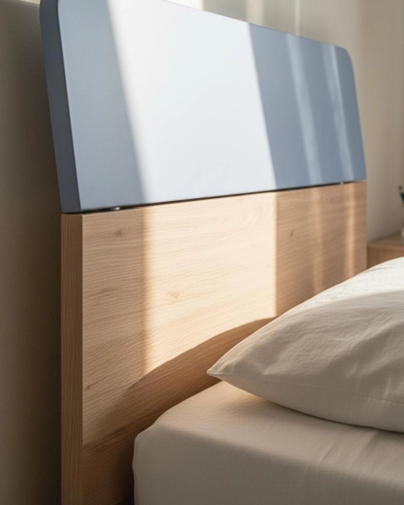 Letto Comby con fascioni e pediera - Letto singolo 87 x 197 - Struttura virginia e avio - Rete e materasso esclusi_