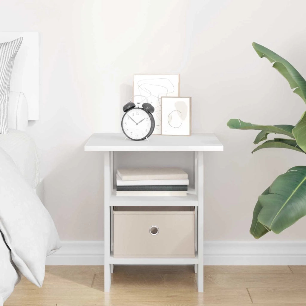 Comodino | Armadio da Notte | Mobiletto da notte con cassetto Bianco 41 x 40 x 45 cm Legno multistrato