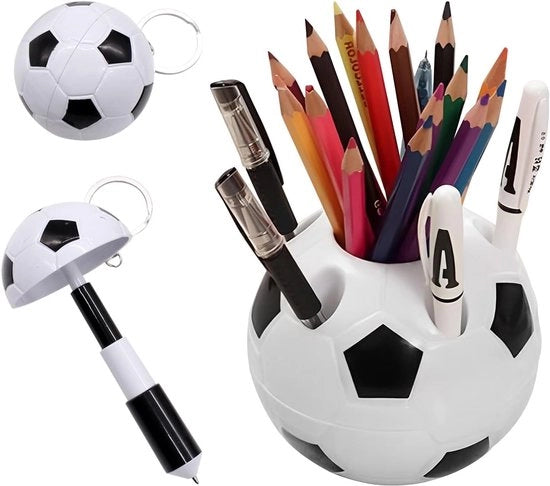 Multifunzionale creativo contenitore per pallone da calcio: tennistabletta, spazzolino per denti e organizzatore per casa, ufficio e archiviazione di scrivania