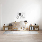 Set mobile TV 2 pz-Set di 2 Credenza per TV Rovere artigianale 72 x 35 x 36,5 cm