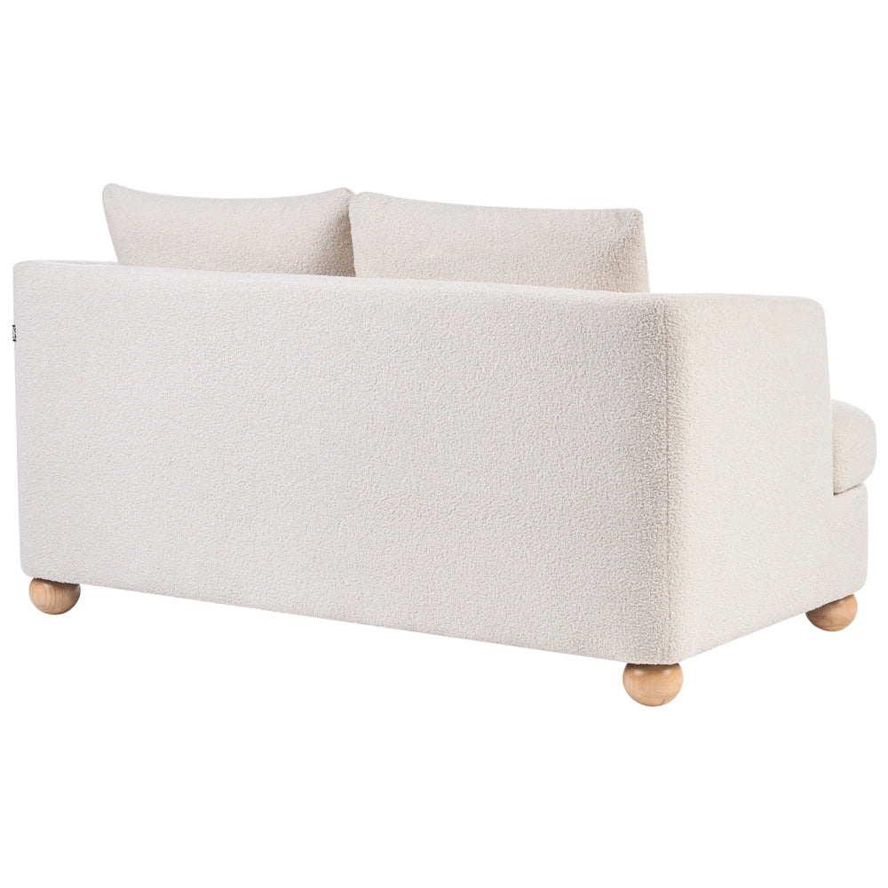 Set da salotto a 6 posti con rivestimento in ciniglia braccioli e gambe rotonde in legno set composto da divano e poltrona salotto bianco sporco