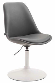 Sedia da pranzo MAVERICK in similpelle grigio,bianco
