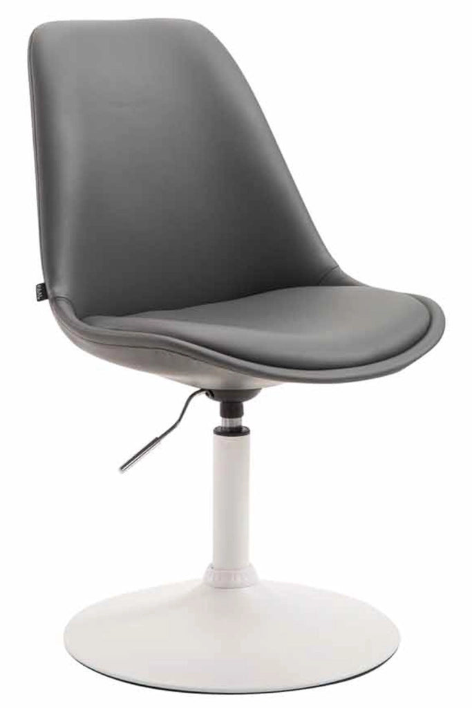 Sedia da pranzo MAVERICK in similpelle grigio,bianco