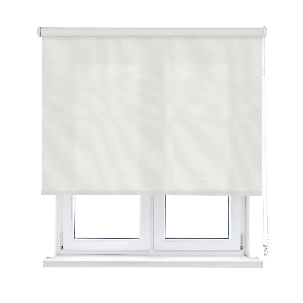 VIEWTEX Tenda a rullo Traslucida Ecofuture (100% tessuto riciclato) Bianco 180 X 250cm - Made in Europe - 5 anni di garanzia