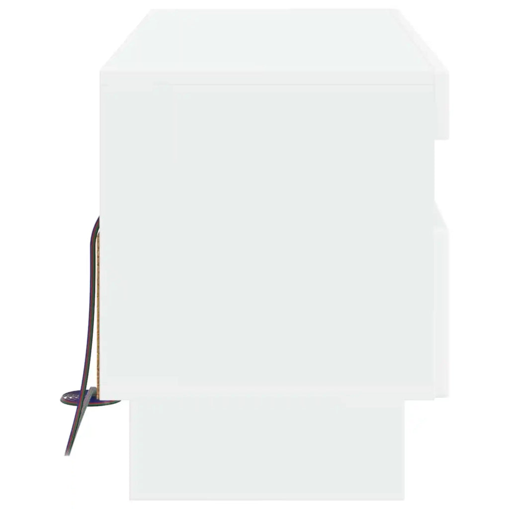 Mobile TV LED Bianco Lucido Legno ingegnerizzato 896119
