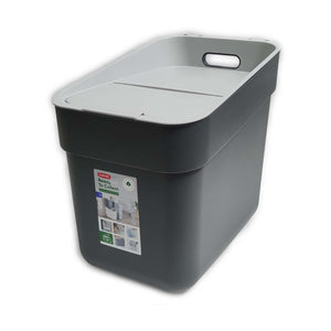 PATTUMIERA CURVER READY GRIGIO / ANTRACITE LT. 20 CON FERMA BUSTA