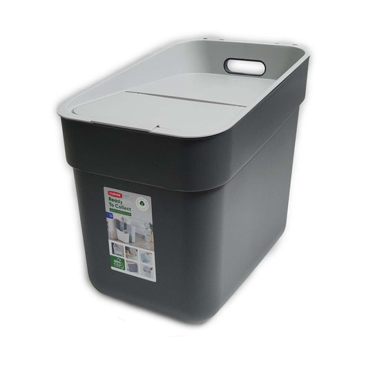 PATTUMIERA CURVER READY GRIGIO / ANTRACITE LT. 20 CON FERMA BUSTA