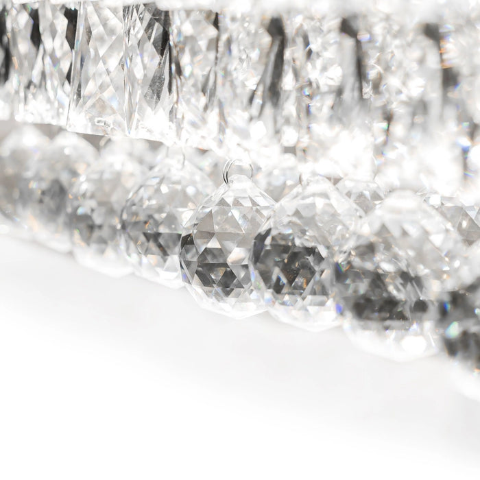 Lampada Da Soffitto Cristallo Led 102w Telecomando App417-cp