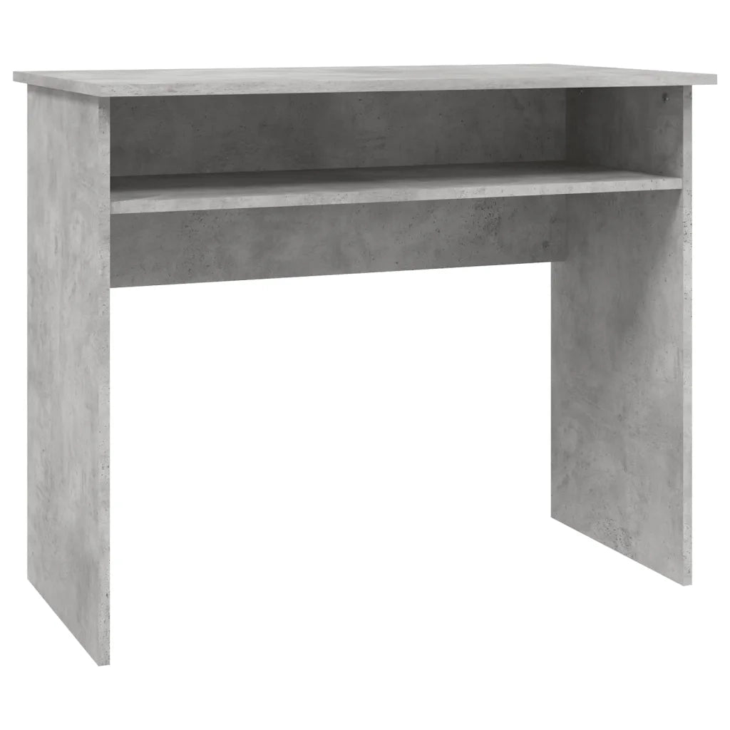 Scrivania-Scrivanie per ufficio e studio-Scrittoio Grigio Cemento 90x50x74 cm in Legno Multistrato