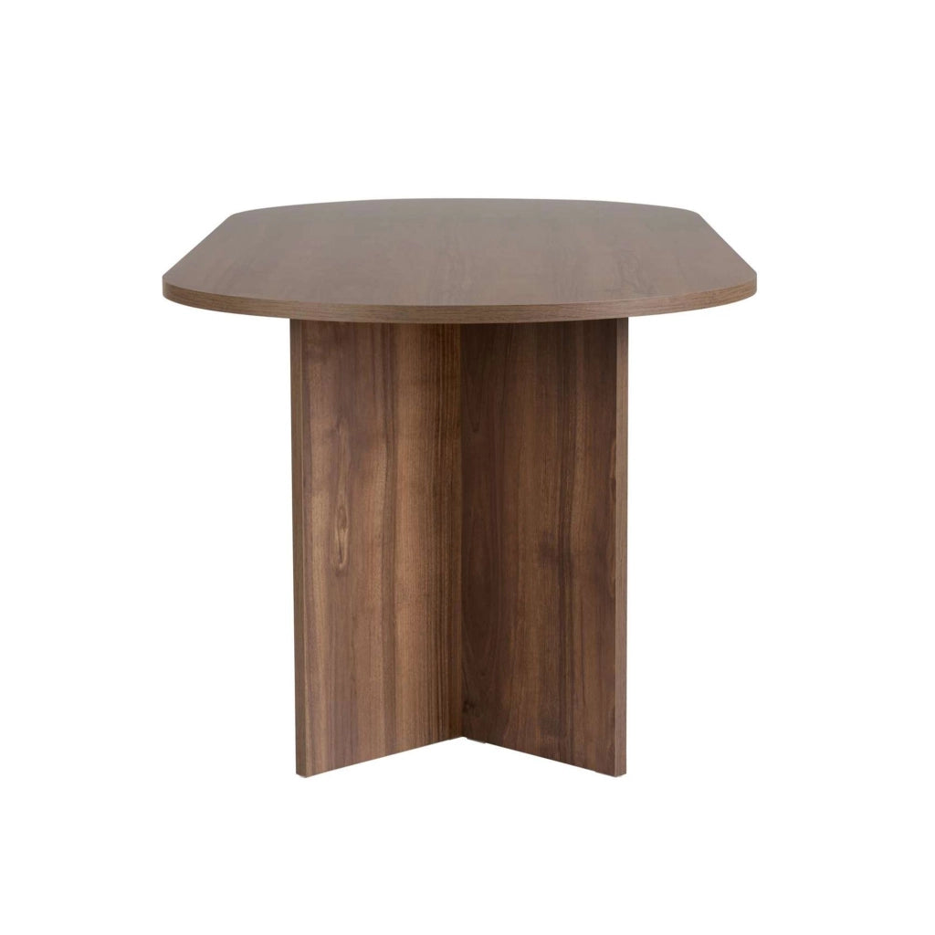 Nofalota, Tavolo Fisso 6 Posti, 200x90x75h cm Marrone Noce