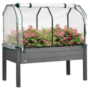 Vaso da Giardino Rialzato con Telo ¨C zephmum ¨C Grigio 104L