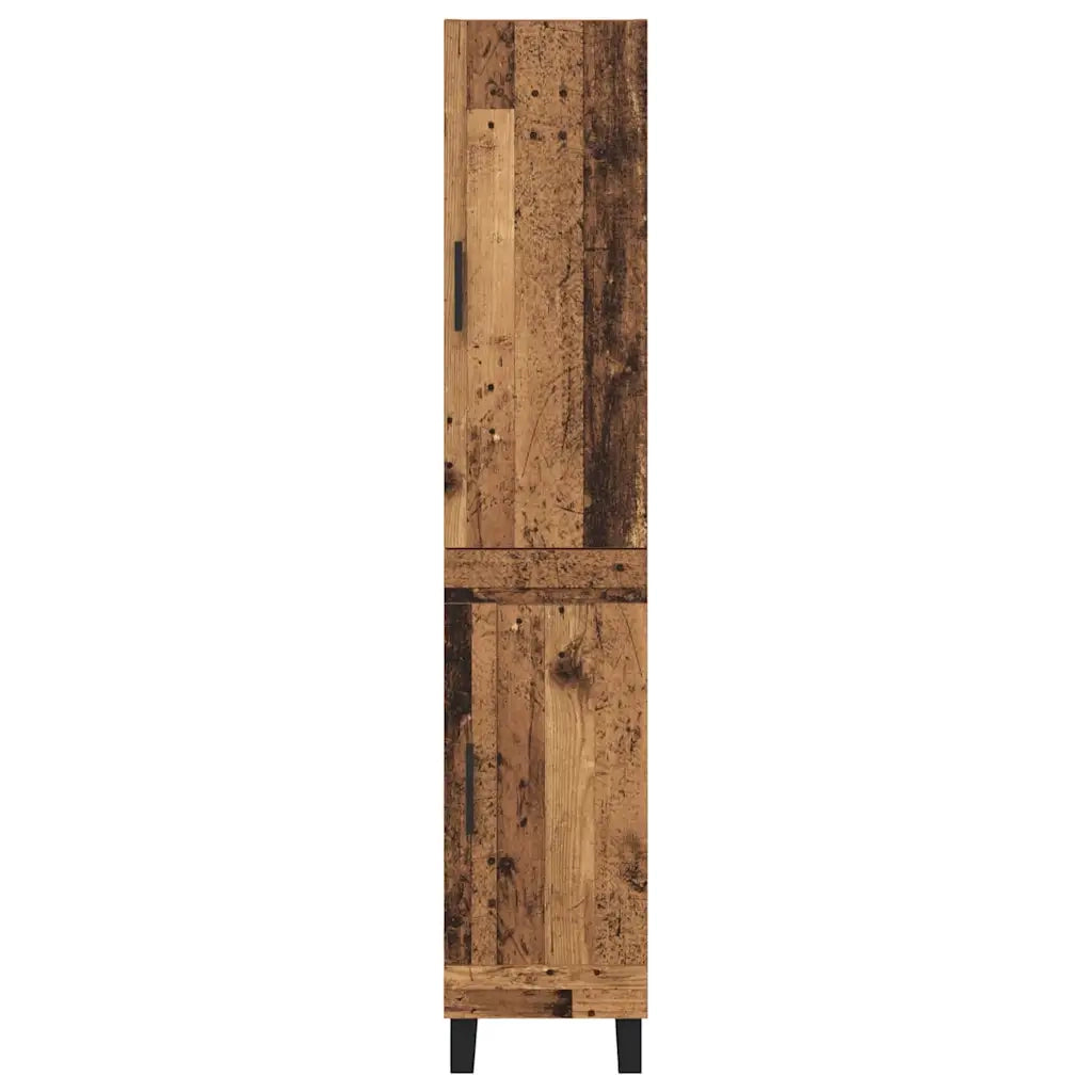 Credenza | Madia | Buffet da pranzo | Armadio da pranzo Legno vecchio 34,5 x 34 x 180 cm Legno multistrato