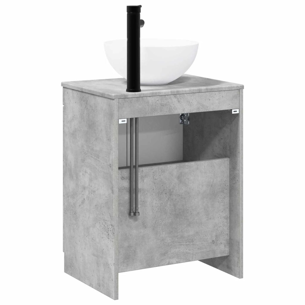 Set di mobili per il bagno Grigio Cemento Legno ingegnerizzato 3404207
