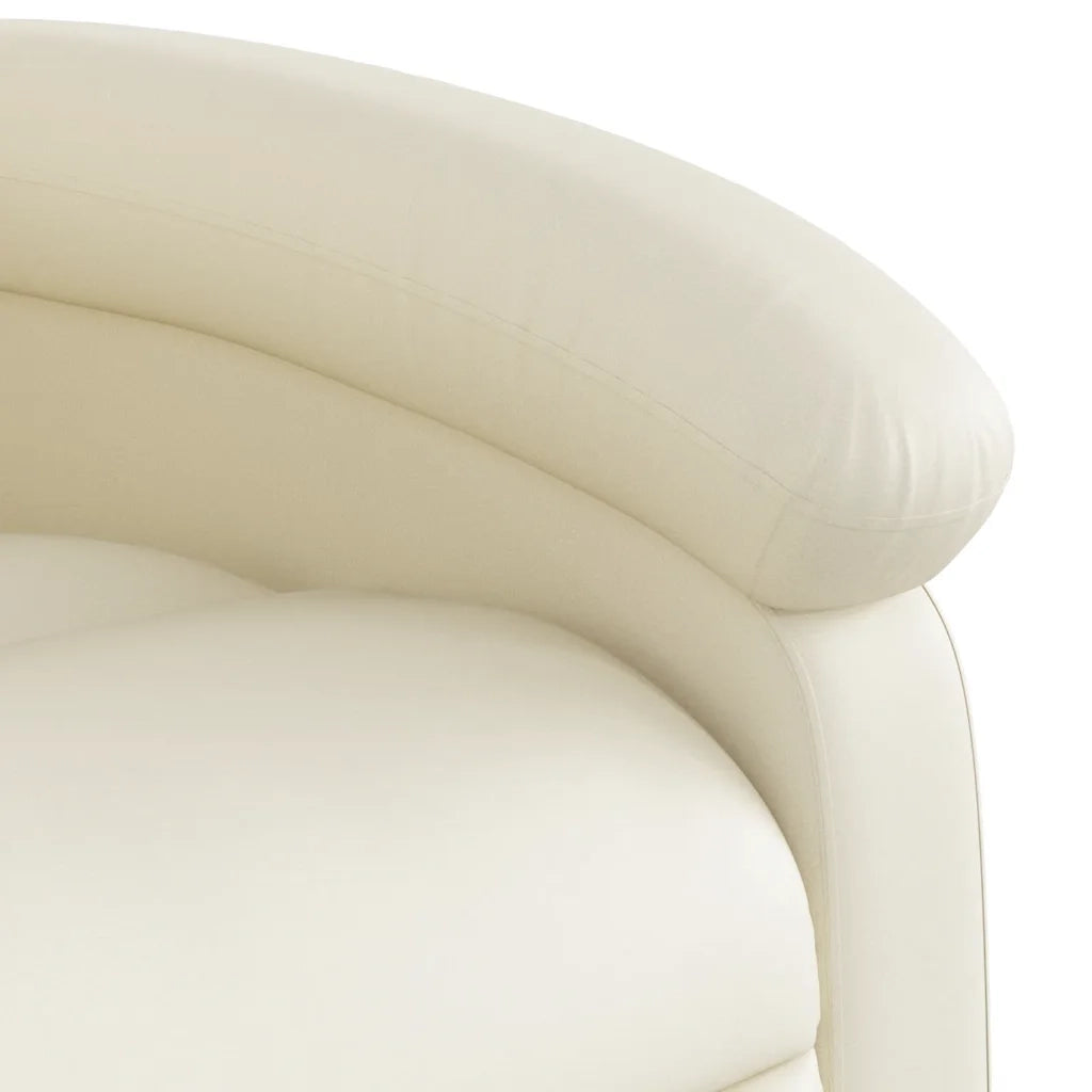 Divano Sedia-Poltrona reclinabile in Similpelle Crema 516485