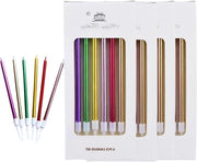 24 candele a forma di candelabro con tenere per candelabri - per matrimonio, compleanni, baby shower, feste