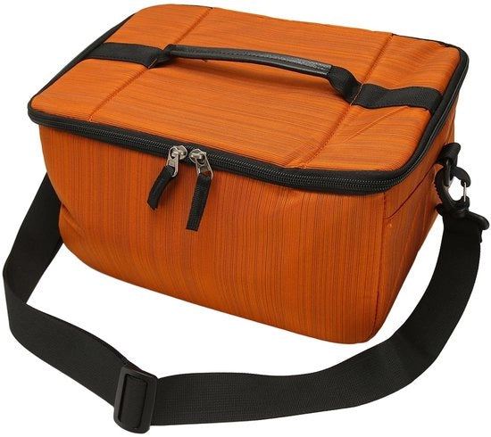 Borsa Fotografica DSLR Idrorepellente con Grande Capacità per 2 Macchine e 6 Lenti con Cinturino Regolabile e 6 Divisori per Fotografia