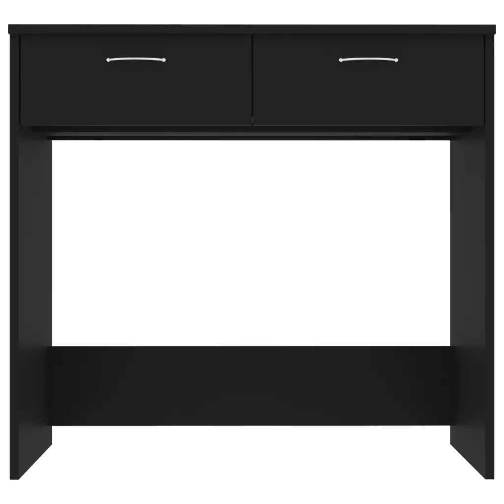 Scrivania Nera 80x40x75 cm in Legno Multistrato