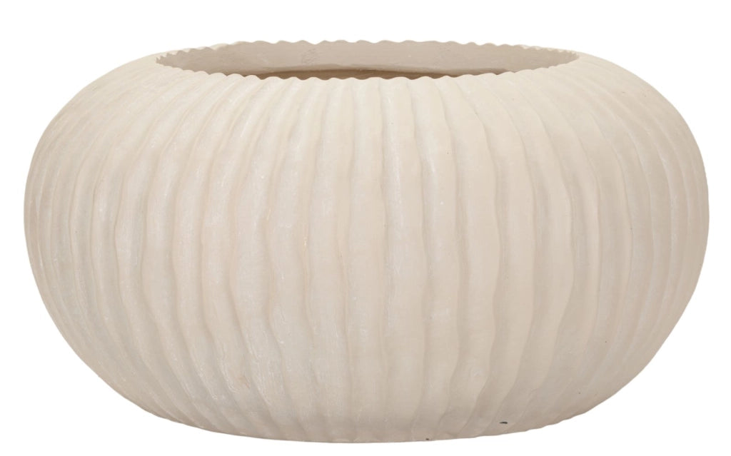 Vaso Mist Ø35x18 cm in Mgo Crema