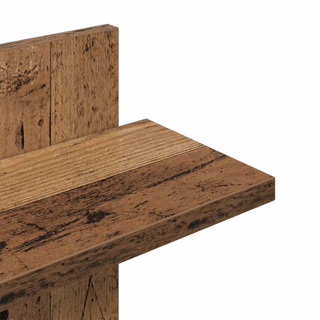 Mensola a muro flottante Legno antico 48,5 x 15 x 101 cm 8012202