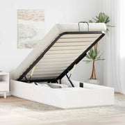 Letto ottomano Bianco 100 x 200 cm Legno di pino massiccio 3418736