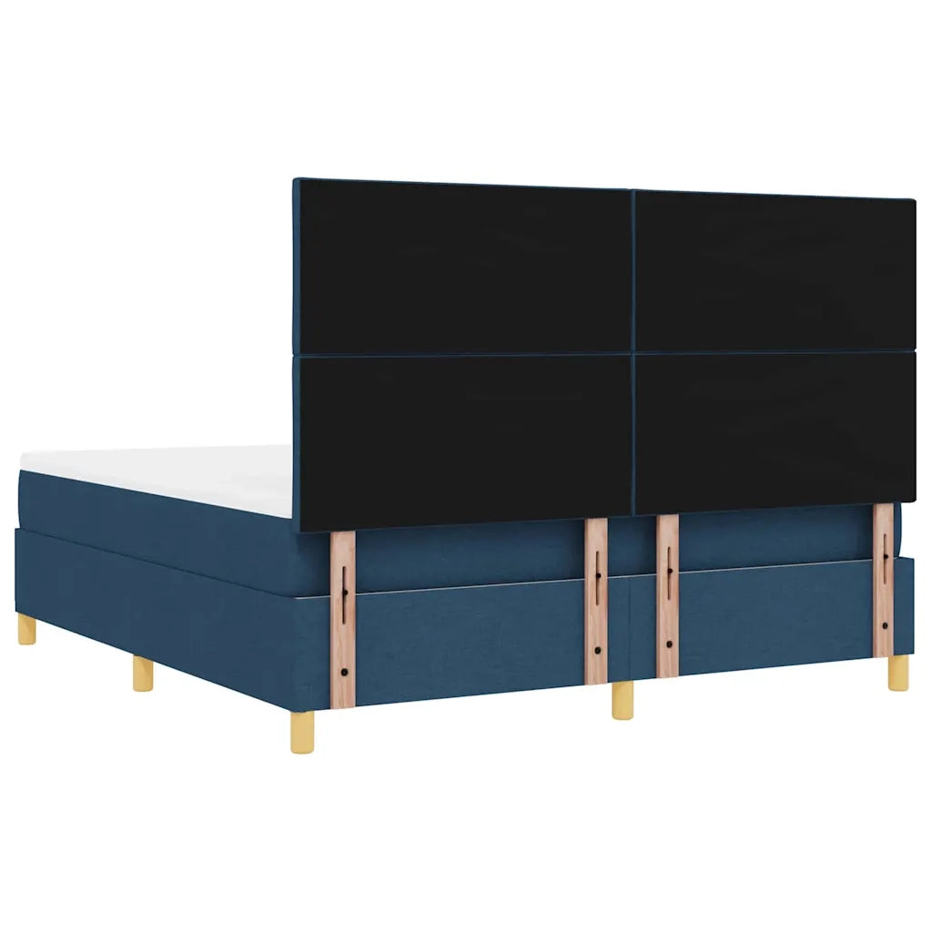 Letto a molle con materasso Blu 180 x 200 cm Tessuto 3343200