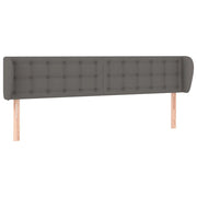 Testiera | Testata ad Orecchio Grigio 203x23x78/88 cm in Similpelle