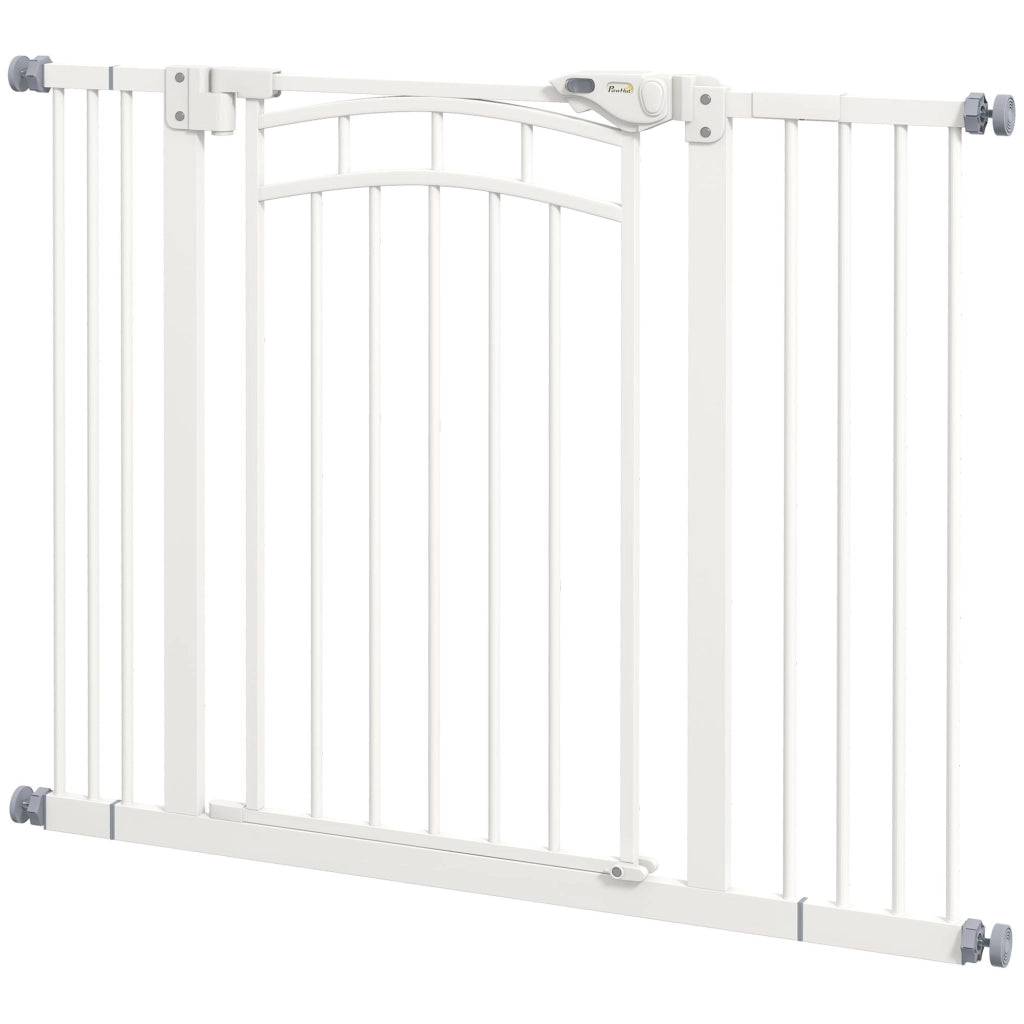 Cancello di Sicurezza per Scale e Animali ¨C zephmum ¨C Bianco 100x4x76 cm