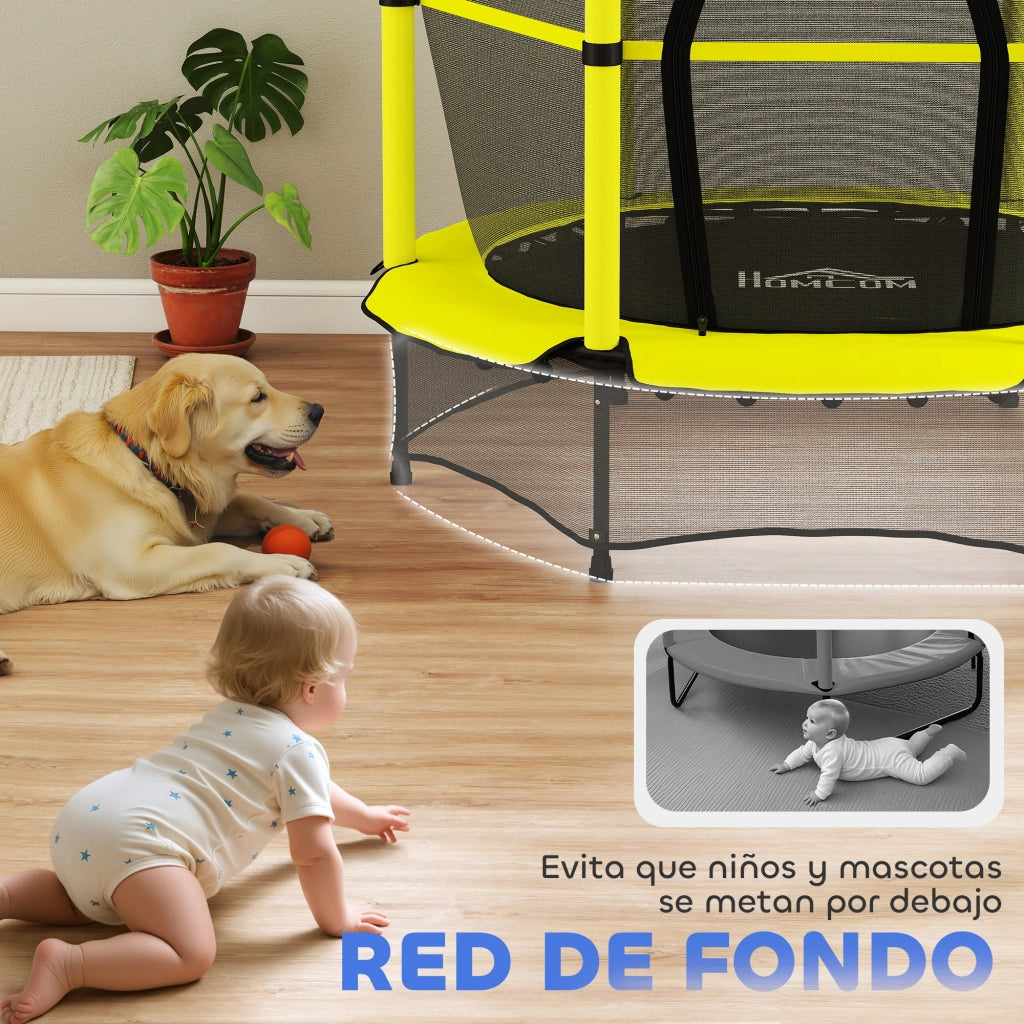 Letto a Soppalco con Rete di Sicurezza ¨C Zephmum ¨C ?140 cm Giallo